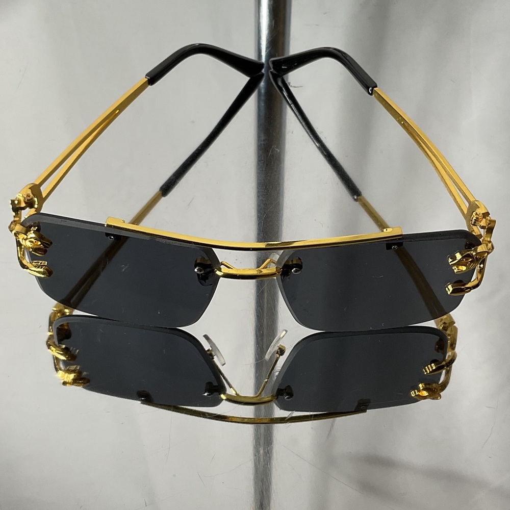 Gold and Black Lion Sunglasses